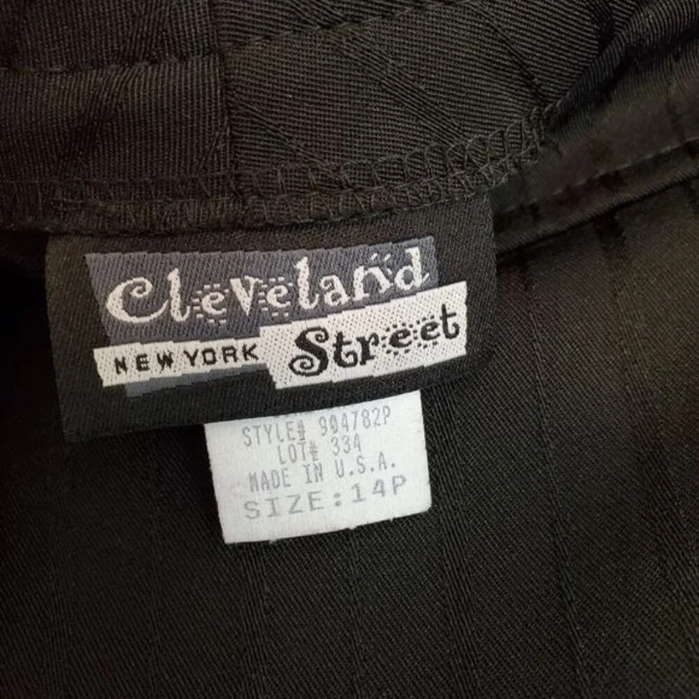 Vintage Cleveland Street wide leg capri culottes with cheetah print panel